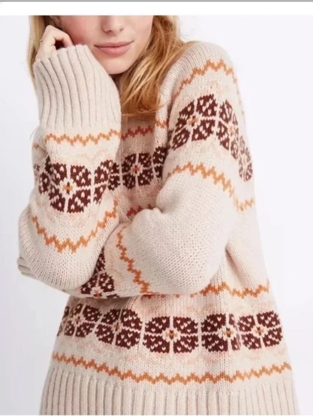 Madewell fair isles sweater small